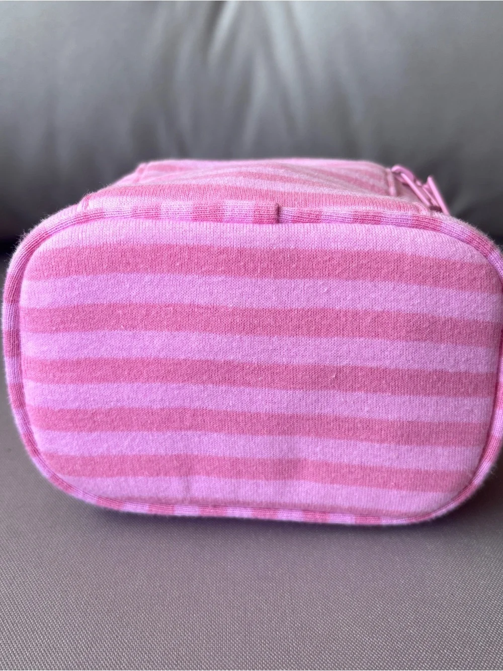 Brandy Melville Pink Striped Make-Up Bags- Set of 2